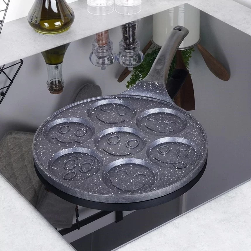 Patelnia do jajek granitowa 7 otworów 27 cm Orion - Grande