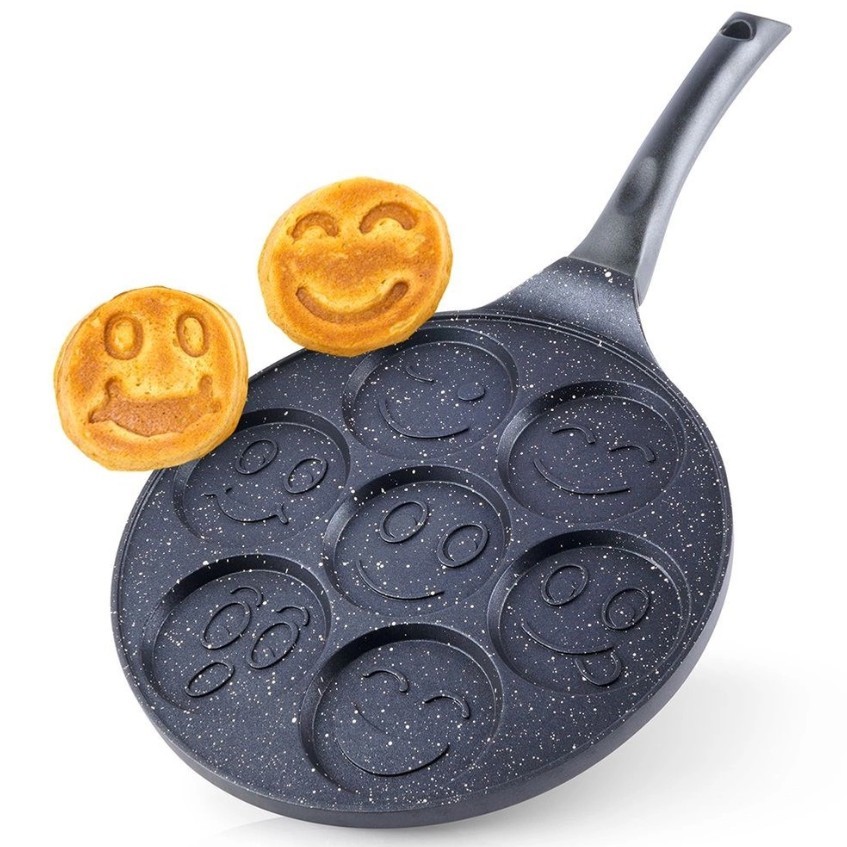 Patelnia do jajek granitowa 7 otworów 27 cm Orion - Grande