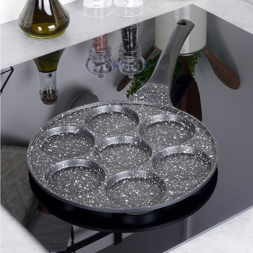 Patelnia do jajek granitowa 7 otworów 27 cm Orion - Grande