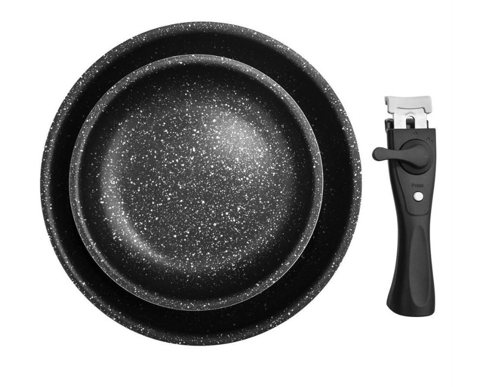 Patelnia granitowa 20 / 26 cm 3 el. Orion - Grande