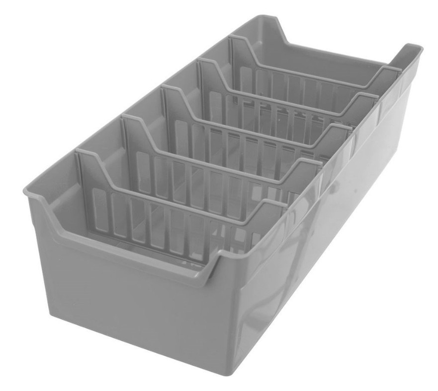 Pojemnik organizer na przyprawy szary 30x13x8 cm