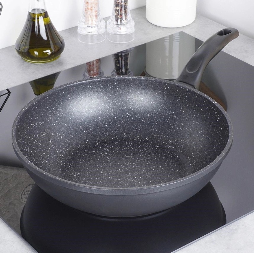 Patelnia wok granitowa 30 cm Orion - Grande
