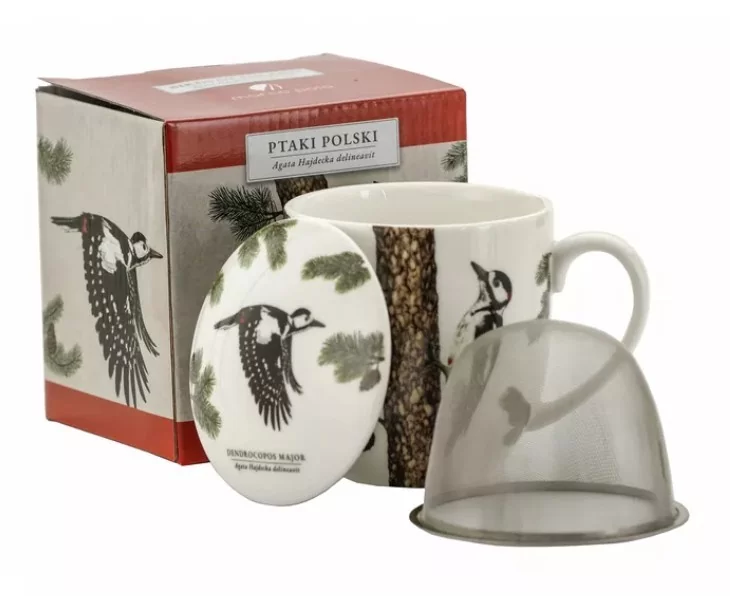 Kubek z zaparzaczem 380 ml Marco Polo - Dzięcioł