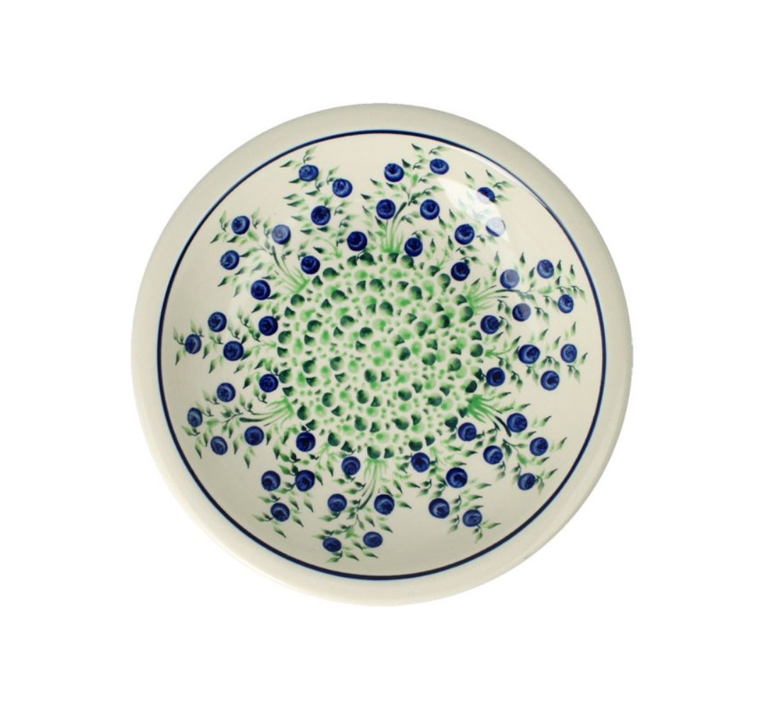 Talerz głęboki obiadowy 22,5cm dek. 1208 - Bolesławiec