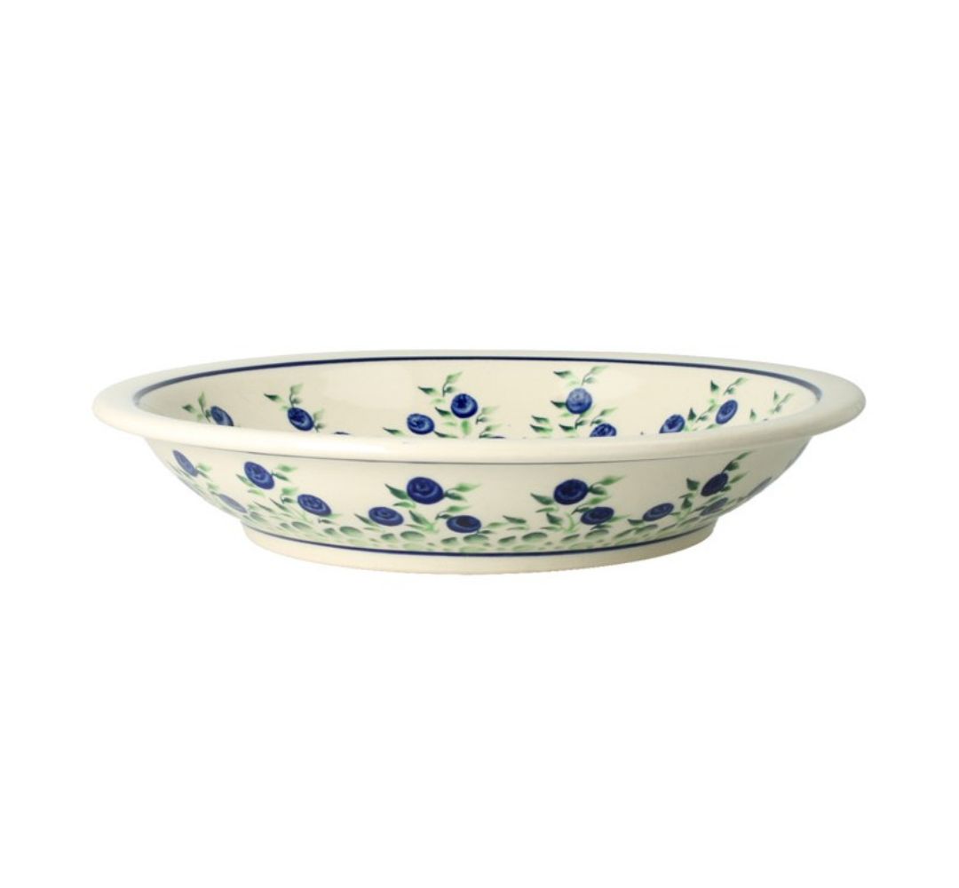 Talerz głęboki obiadowy 22,5cm dek. 1208 - Bolesławiec - obrazek 4