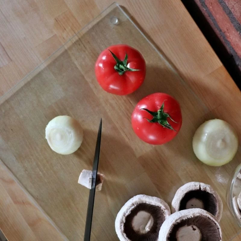 Deska kuchenna szklana 30×40 przeźroczysta - MPL