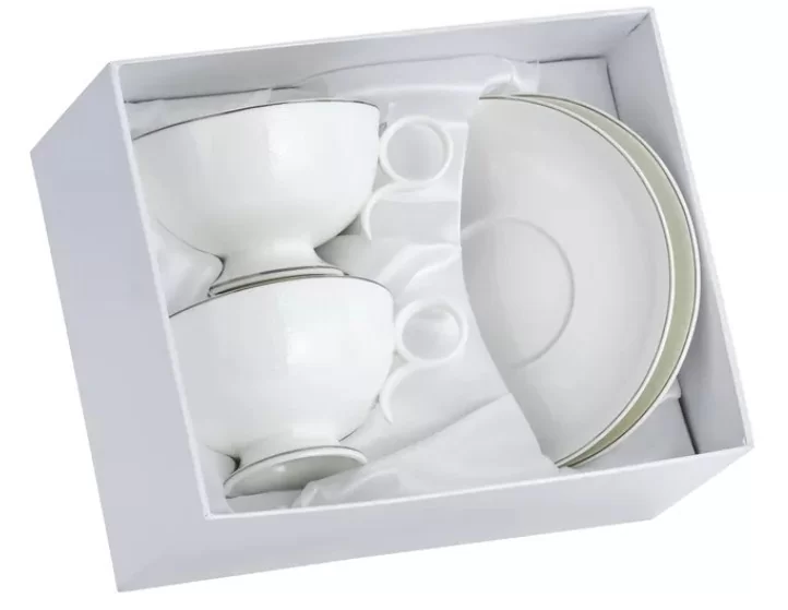 Komplet 2 filiżanek ze spodkami 275 ml na prezent - Marco Polo