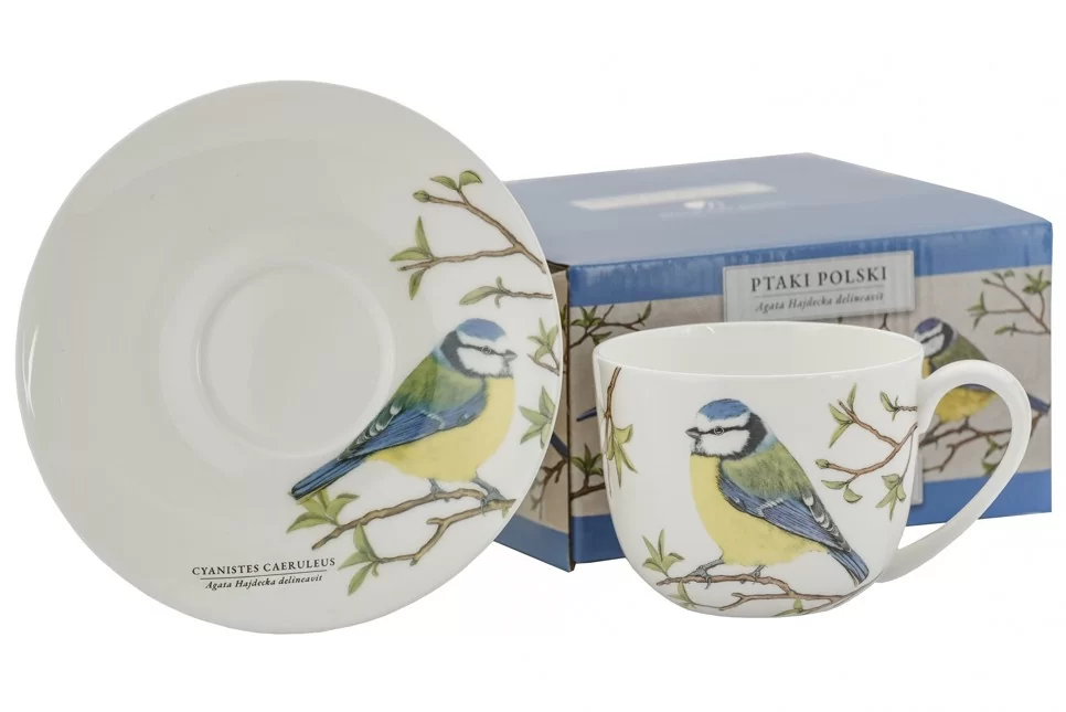 Filiżanka ze spodkiem 280 ml Marco Polo - Modraszka