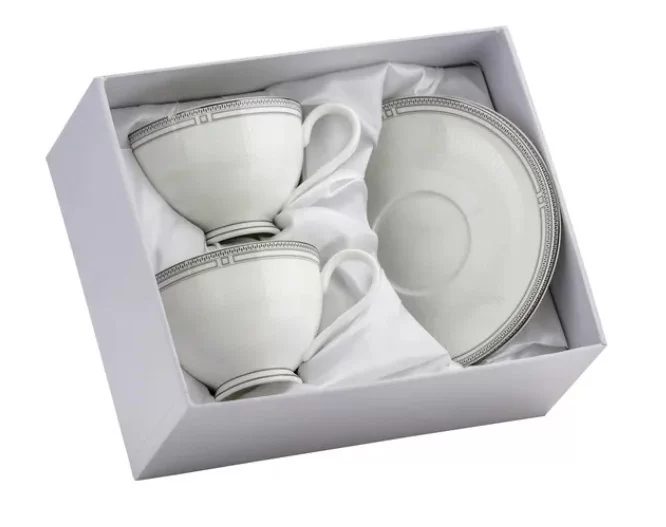 Komplet 2 filiżanek ze spodkami 250 ml na prezent - Marco Polo