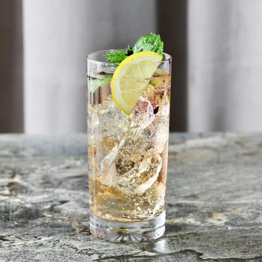 Wysokie szklanki z tłoczonym dnem (6 szt.) 350 ml Krosno - Mixology