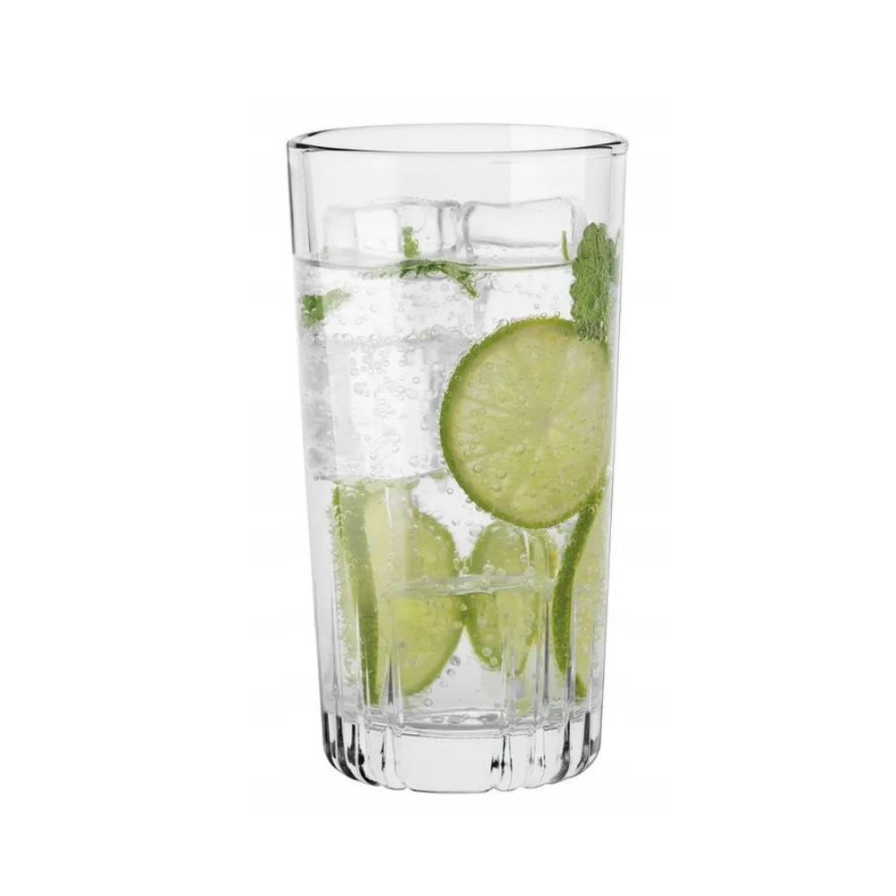 Komplet 4 szklanek long do napojów 385 ml Trend Glass - Gina