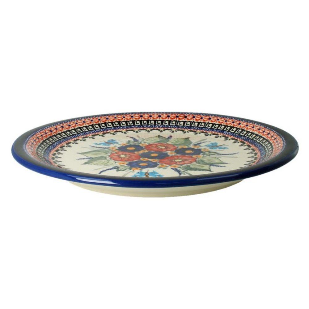 Talerz płytki obiadowy 27cm dek. 149 art - Bolesławiec - obrazek 2