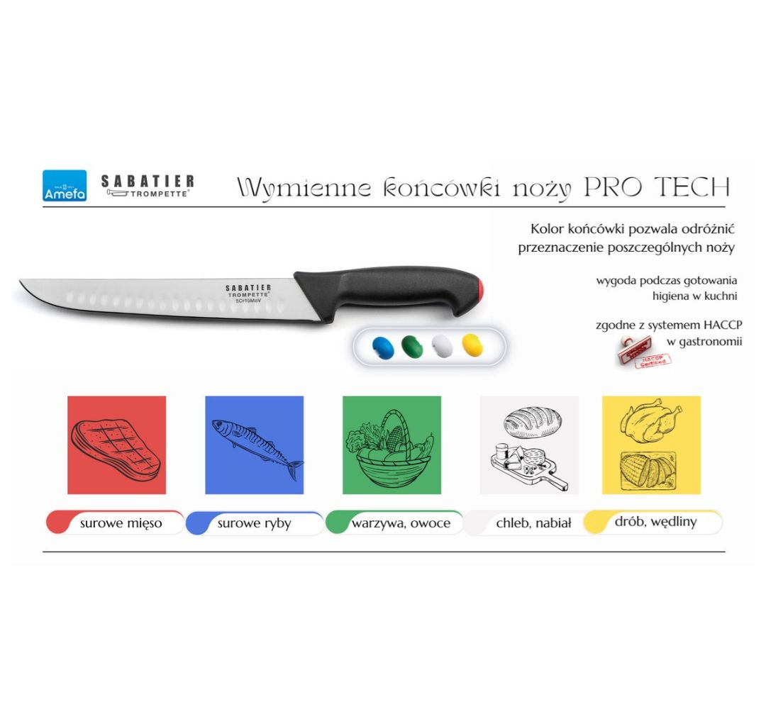 Nóż masarski 20 cm Amefa - Pro Tech - obrazek 2