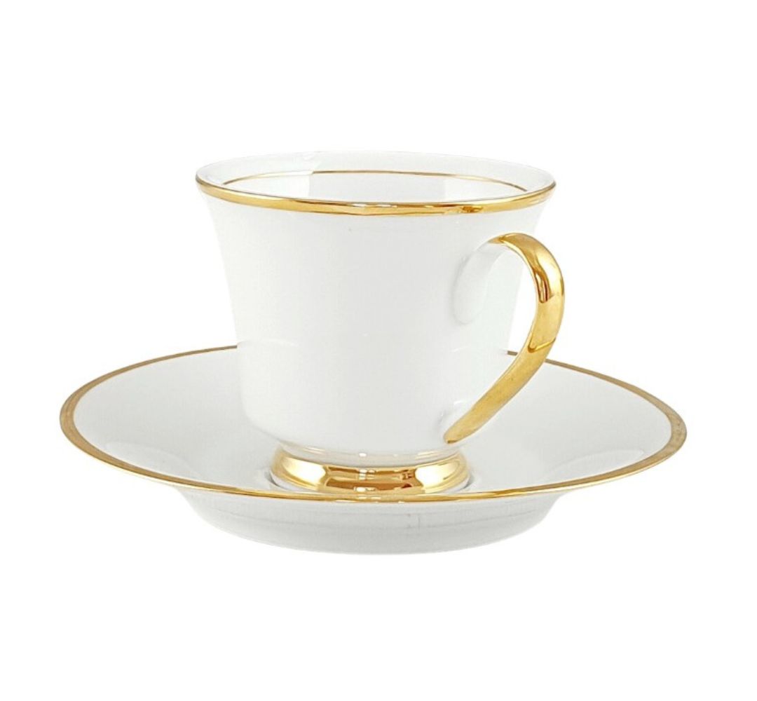 Filiżanka ze spodkiem 200 ml Bogucice - Oxford Gold - obrazek 3