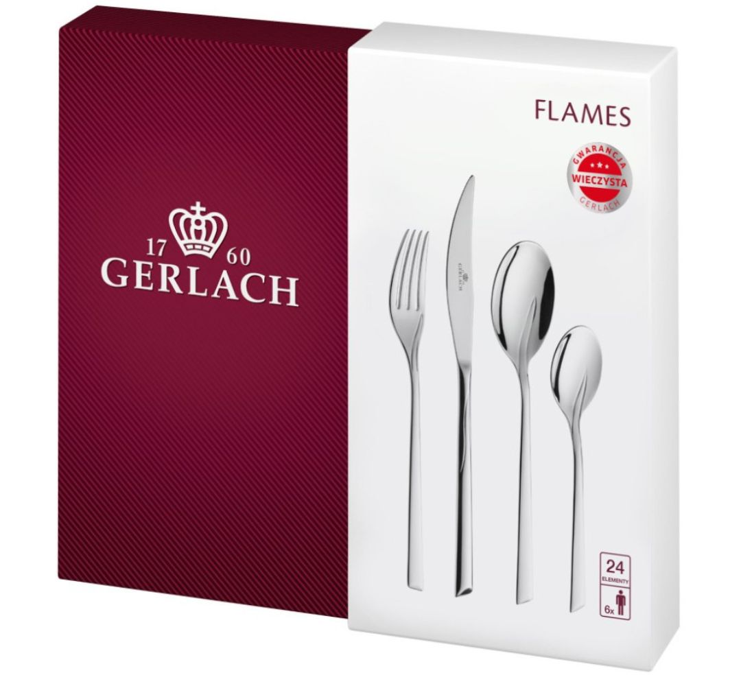 Komplet sztućców na 6 osób (24 el.) Gerlach - Flames - obrazek 4