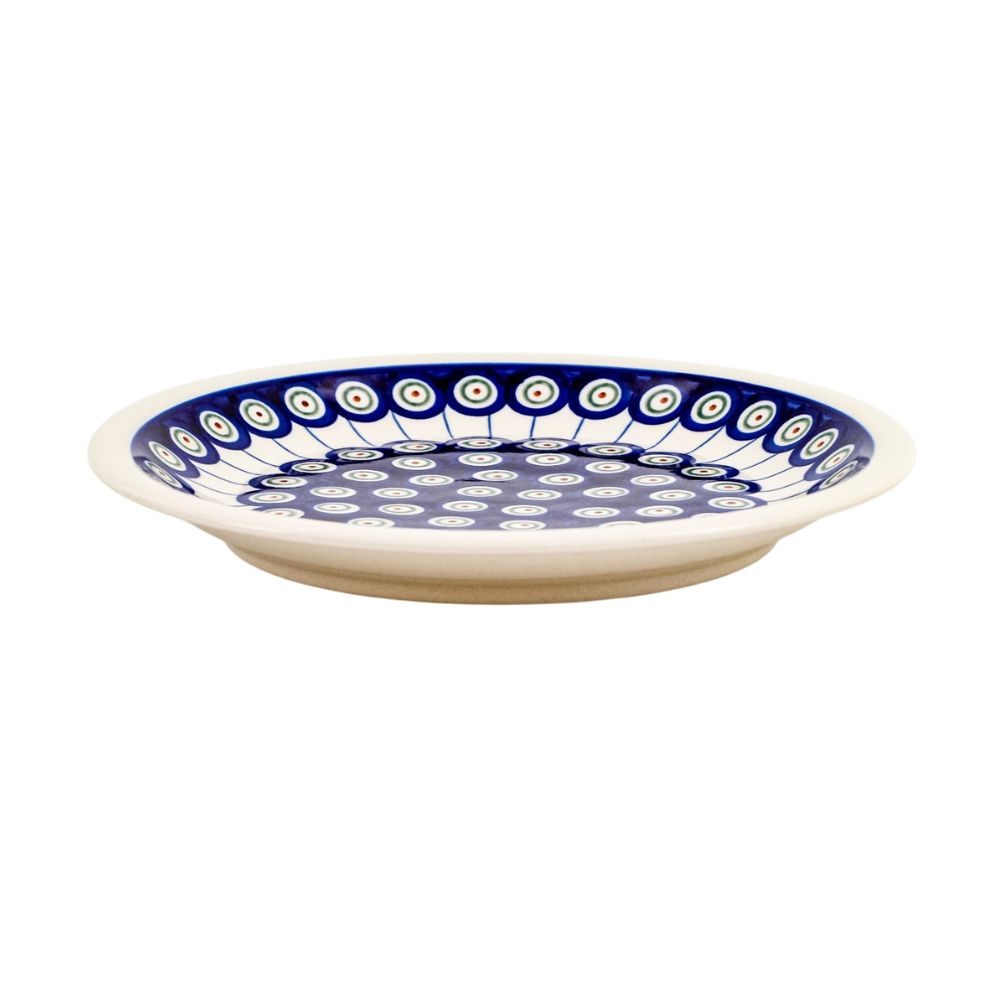 Talerz obiadowy płytki 24 cm dek. 8 - Bolesławiec - obrazek 2