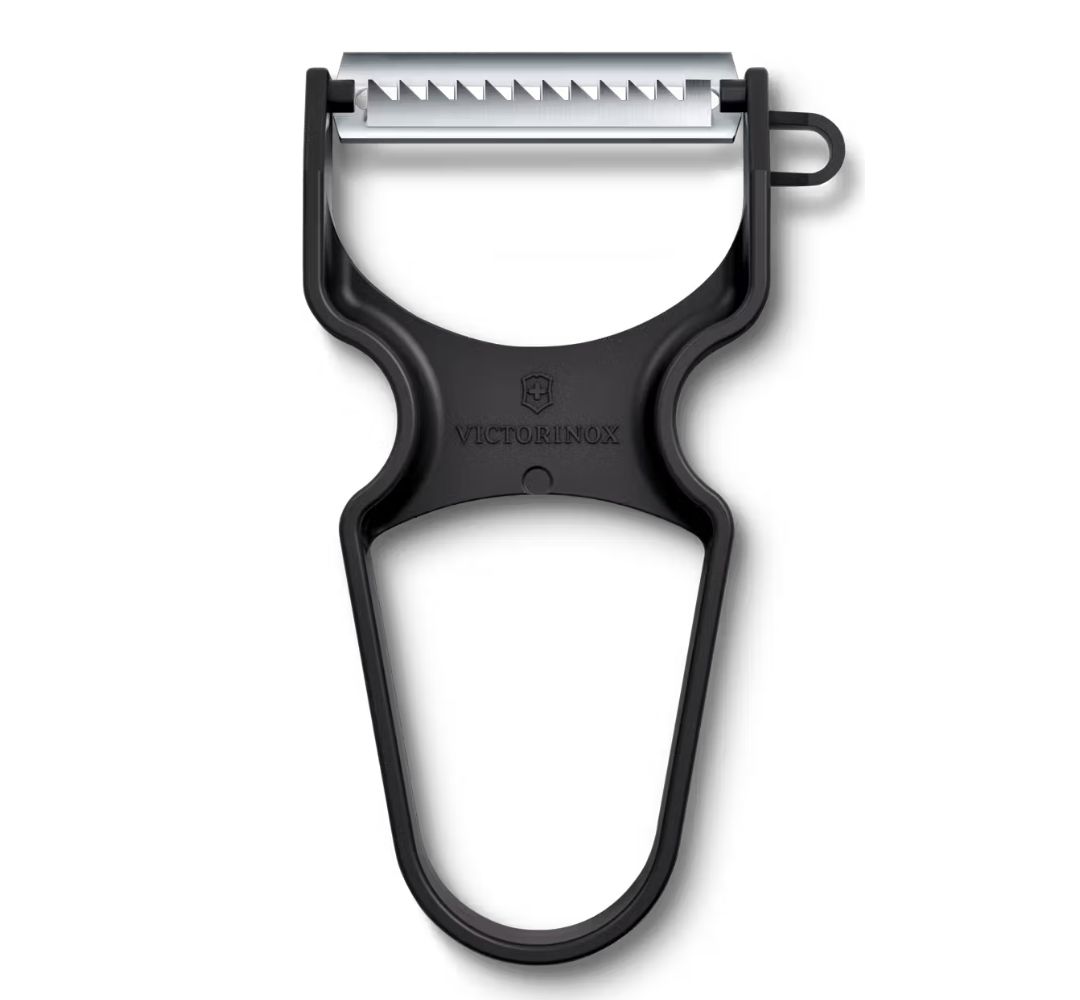 Obieraczka czarna pozioma ząbki - Victorinox