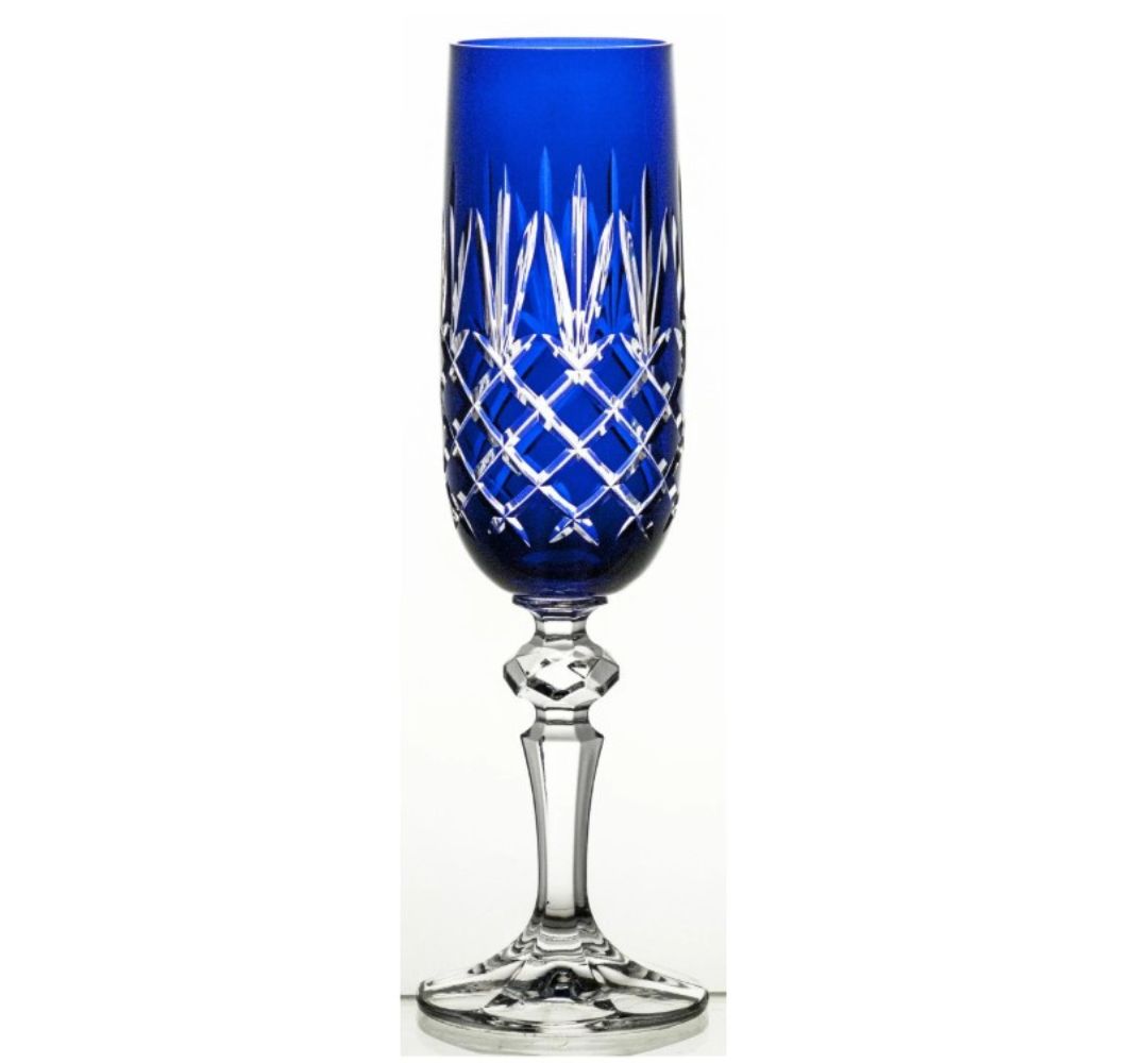 Komplet 6 kieliszków do szampana kobalt 180 ml Julia - Ananas - obrazek 3