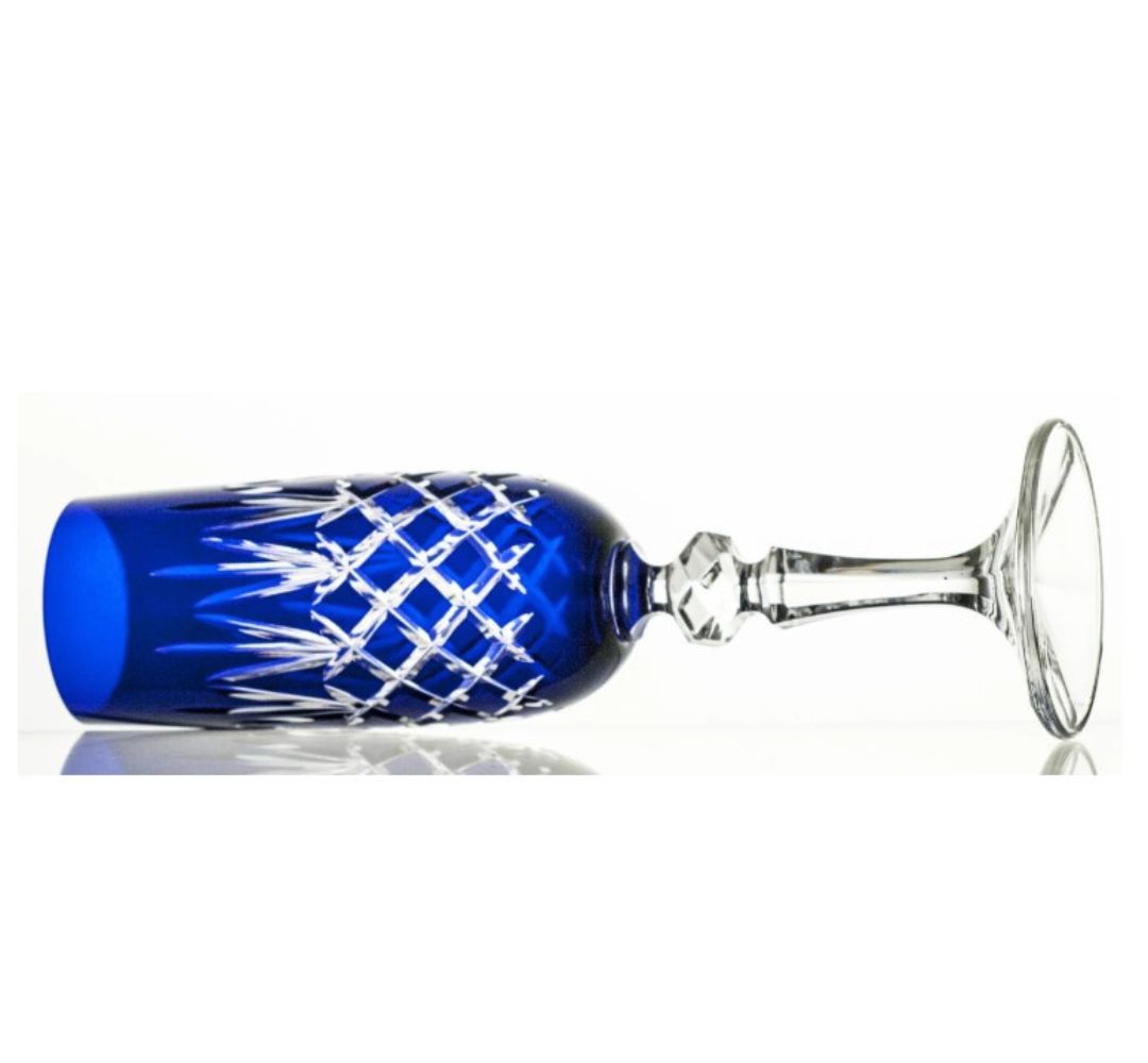 Komplet 6 kieliszków do szampana kobalt 180 ml Julia - Ananas - obrazek 2