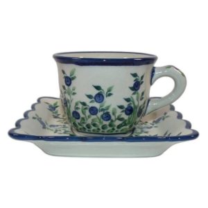 Filiżanka ze spodkiem 150 ml dek. 1208 – Bolesławiec