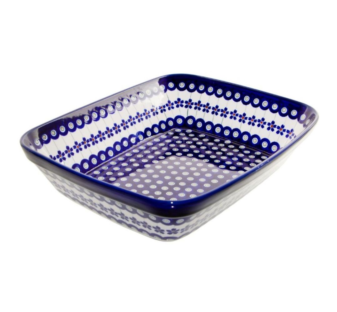 Półmisek do zapiekania 30x23 cm dek. 166a - Bolesławiec
