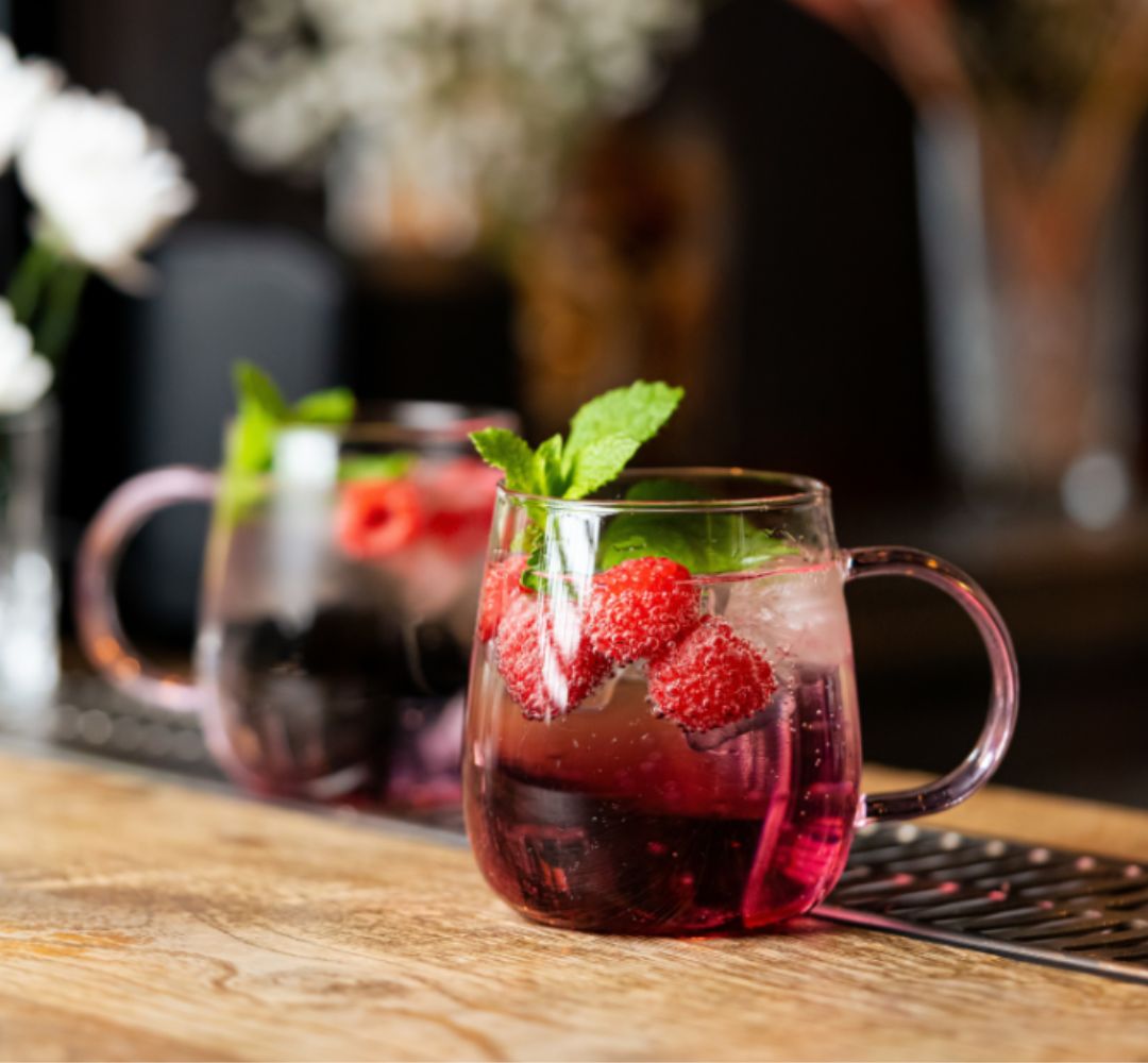 Komplet 2 szklanek żaroodpornych różowe ucho 400ml Vialli Design – Bolla - obrazek 2
