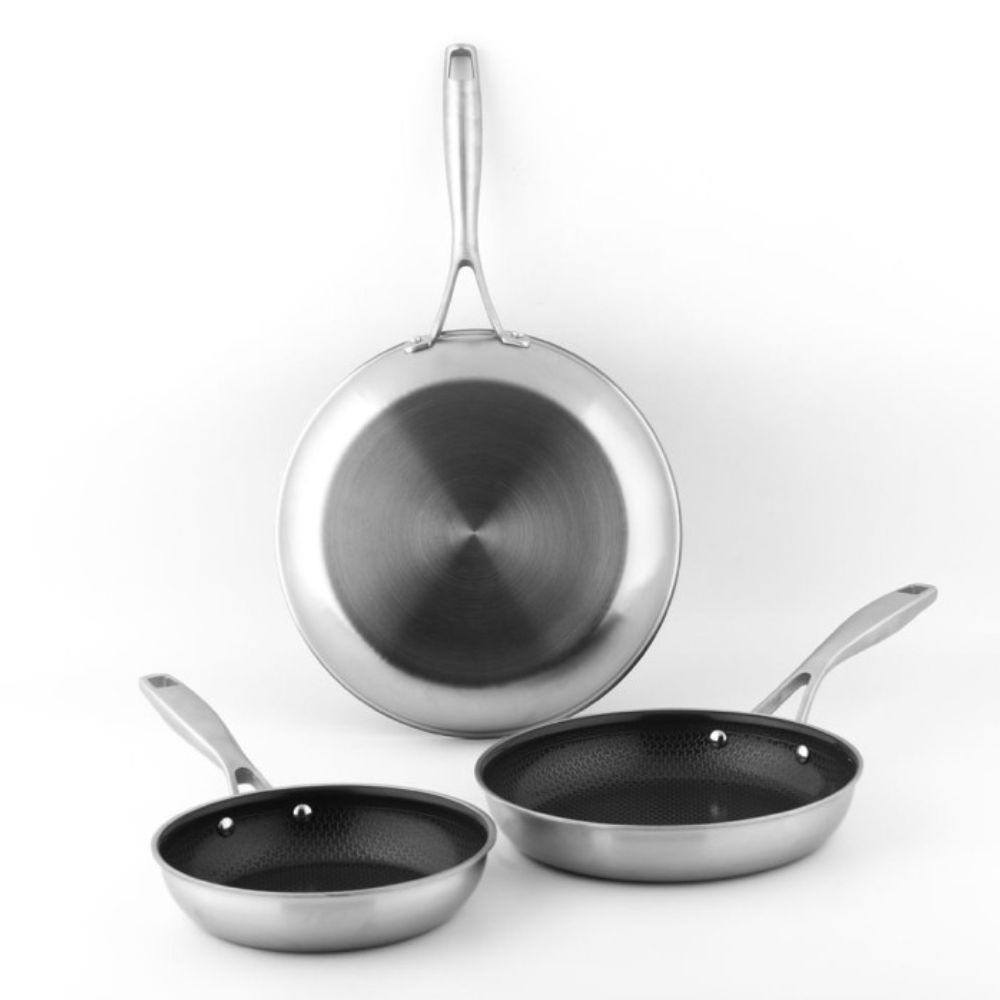 Patelnia ze stali 18/10 z ceramiczną powłoką nieprzywierającą 24 cm CS Kochsysteme - DuraMax - obrazek 3
