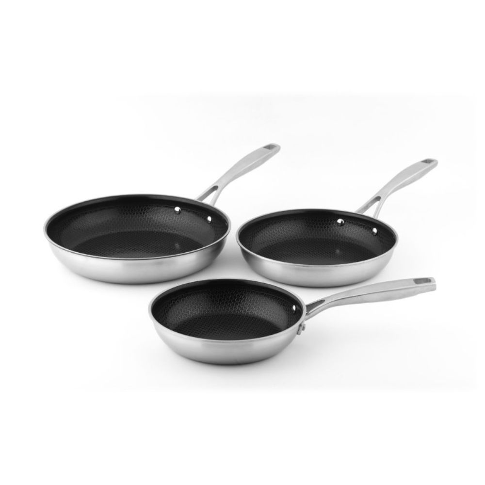Patelnia ze stali 18/10 z ceramiczną powłoką nieprzywierającą 24 cm CS Kochsysteme - DuraMax - obrazek 2