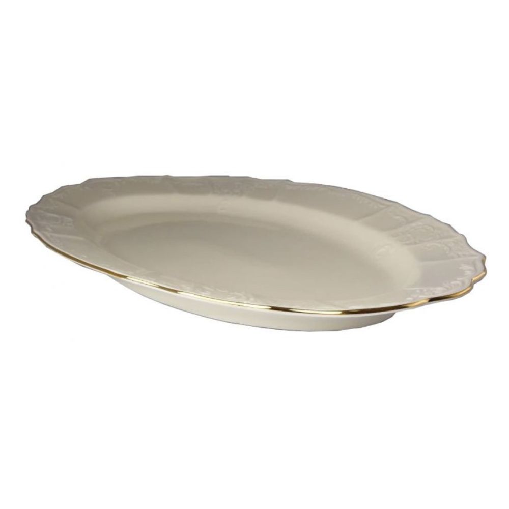 Półmisek owalny 26 cm Bohemia - Bernadotte Ivory Gold - obrazek 2