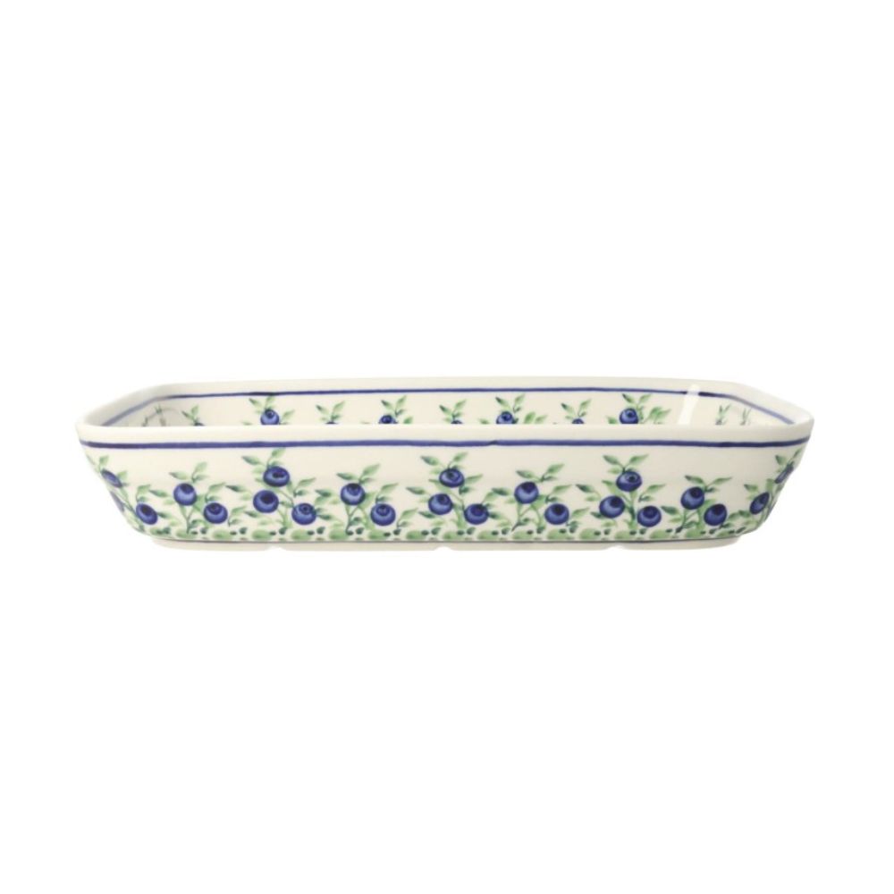 Półmisek prostokątny 25x19 cm dek. 1208 - Bolesławiec - obrazek 3