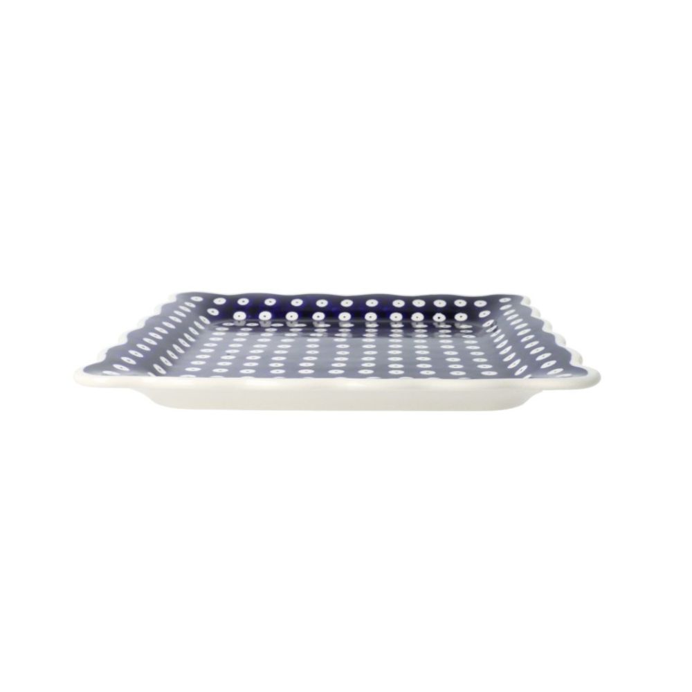 Talerz deserowy herbatnik 16 cm dek. 42 – Bolesławiec - obrazek 2