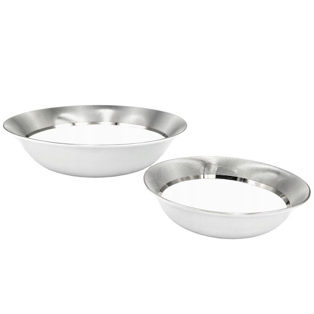 Serwis obiadowy na 12 osób (43 el.) Bogucice - Opal Platin 1001 - obrazek 3