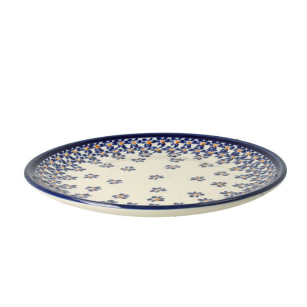 Talerz obiadowy płytki 24 cm dek. 882a - Bolesławiec - obrazek 2