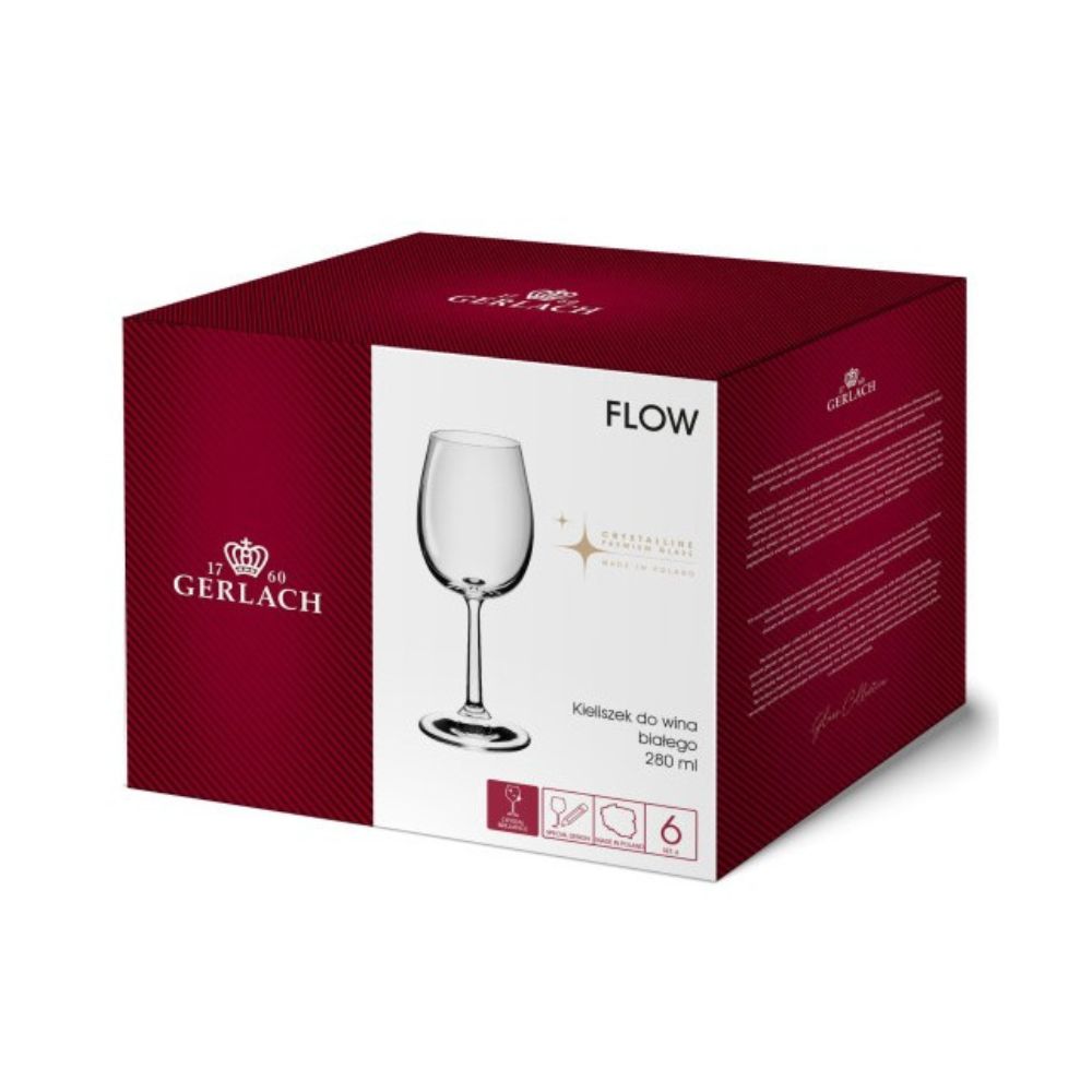 Kieliszki do wina 280 ml (6 szt.) Gerlach - Flow (Pure) - obrazek 4