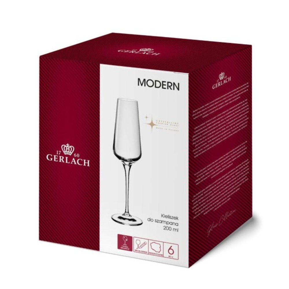 Kieliszki do szampana 200 ml Gerlach - Modern (Avant-Garde) - obrazek 4