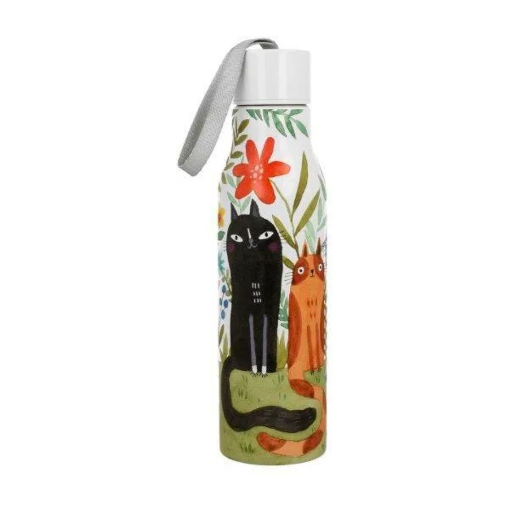Butelka termiczna 500 ml Duo - Koty ogrodowe - obrazek 3