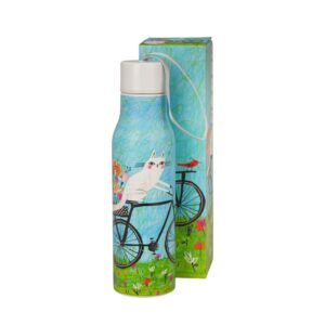 Butelka termiczna 500 ml Duo - Koty na rowerze