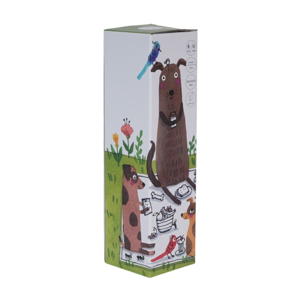 Butelka termiczna 500 ml Duo - Psi piknik - obrazek 2