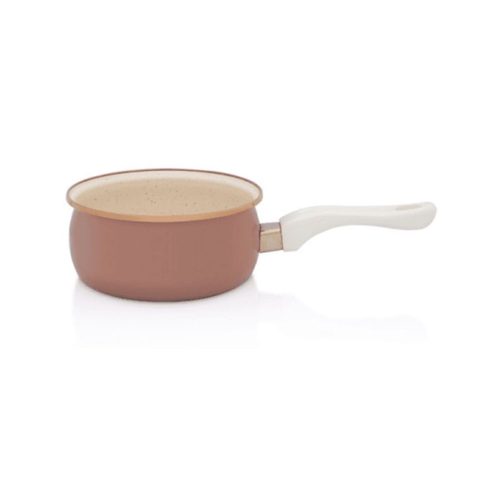 Rondel emaliowany 1,5 l Metalac - Mokka