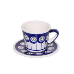 Filiżanka ze spodkiem espresso 60 ml dek. 41 - Bolesławiec